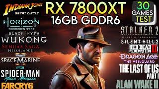 RX 7800 XT Test In End Of 2024 - Test In 30 Games - 1440p