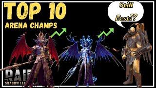 Top 10 Arena Champions in Raid Shadow Legends... 2022 Edition
