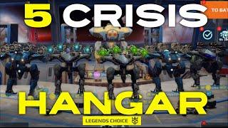 5 Crisis Robots In 1 Hangar... ONLY Close Range Crisis Builds Is CHAOS | War Robots