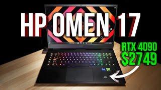 HP Omen 17 Review - RTX 4090 for $2749! Benchmarks, 10+ Games, Undervolt, Overclock, and More!