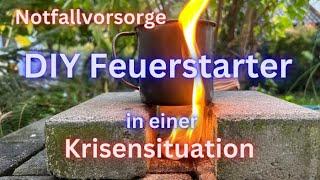 DIY Feuerstarter für den Krisenfall! #Prepping #Krisenvorsorge #Blackout #ww3