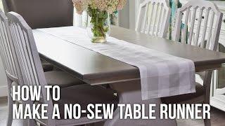 Tip Tuesday: DIY No-Sew Table Runner