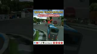 akibat supir ugal ugalan di jalan | Bus simulator indonesia