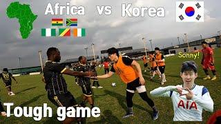 I Played Son Heung min playing against the Pro Africa team. Technique Korea vs Physical Africa