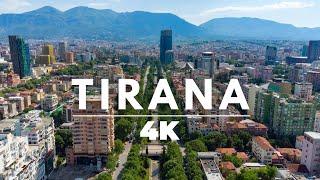 Tirana Albania  in 4K Video by Drone ULTRA HD - Flying over Tirana Albania