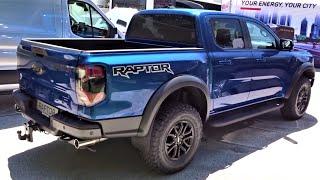 New 2023 Ford Ranger Raptor 4x4 Pickup Truck 292 HP - Interior, Exterior, Details - Truck Expo