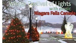 Niagara Falls Winter Festival of Lights with Christmas Music #christmasmusic #scenicdrives