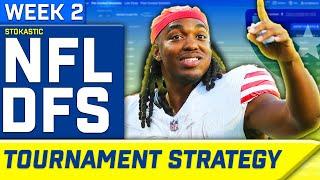 NFL DFS Sims Tournament Strategy Week 2 | NFL DFS Strategy