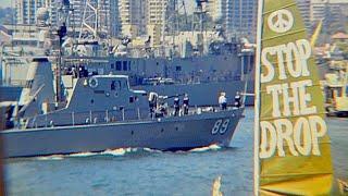 Nuclear Protest on Sydney Harbour in 1985 by The Sydney Peace Squadron