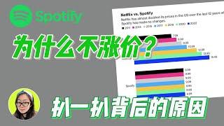 $SPOT|Spotify的订阅费为什么不涨价？到底有没有定价权？扒一扒背后的原因！问题出在哪，投资机会就在哪儿~