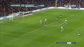 Gol de Lanzini a Italia! Italia 0 Argentina 2 Amistoso en Manchester, Marzo 2018