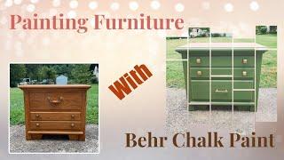 Easy Bedroom Furniture Makeover | Painting Furniture with Behr Chalk Paint