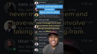 How to send a cold outreach on LinkedIn #linkedin #networking #DMs #directmessage #lifehack