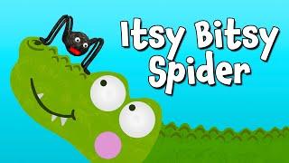 Itsy Bitsy Spider Song | Silly Crocodile and Spider Singing The Spider Song