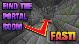 How to find the portal room FAST! A Minecraft Guide