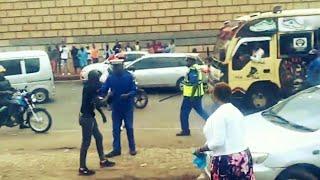 Drama asTraffic Police Fight with GSU Sevillian Officer in kimbo Ruiru#kenya #kenyanews #kenyanewsm