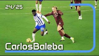 Wonderkid Carlos Baleba 2024 [Tackle, passes, dribbling]