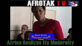 Julia Grosse Black Media Congress Berlin Black Woman Berlin AFROTAK TV cyberNomads 2002