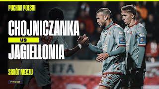 SKRÓT: CHOJNICZANKA - JAGIELLONIA, CO ZA AKCJA! GOL Z RZUTU ROŻNEGO | PUCHAR POLSKI 2024/25