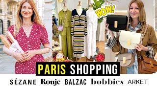 SEZANE, Rouje, Balzac Paris, Bobbies, Ateliers Auguste, Arket haul    WHERE TO SHOP IN PARIS vlog