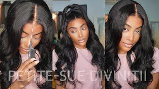 THE MOST FLAWLESS 13*4 INVISIBLE HD LACE BYEBYECAP GLUELESS WIG ft. Unice | PETITE-SUE DIVINITII