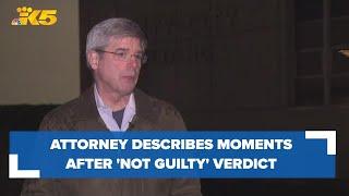 Defense attorney for Tacoma officer describes moments after not guilty verdict was delivered