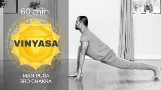 60min VINYASA for 3rd CHAKRA with David Ito Yoga ॐ