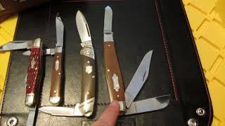 Case XX Natural Canvas Micarta Smooth - Large Stockman (10375SS) & Small Swell Center Jack (10225SS)