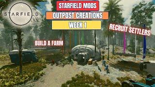 Starfield | Best Outpost Mods Week 1 Creations (Build a Farm)