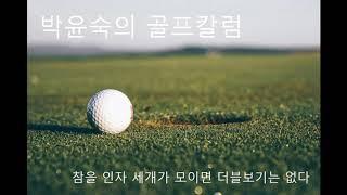참을 인자 세개가 모이면 더블보기는 없다 [#박윤숙의골프칼럼]