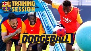 ANSU FATI, DEMBOUZ, AUBA... try to avoid getting hit in EPIC DODGEBALL GAME! 