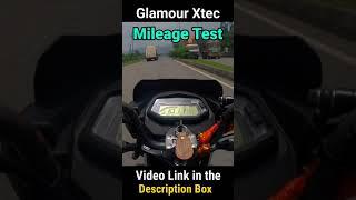 #Shorts | Hero Glamour Xtec Mileage Test Video