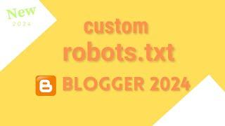 How to create custom robots.txt blogger 2024 | How to add custom robots txt in blogger | TRYZ Tools