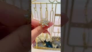 Snowflake Rotating Ring | Silviax Jewelry