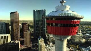 Calgary Tower Elevator Video - Down [4K]