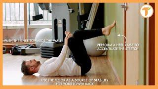 Release Tension in Your Lower Back and Hip with the Wall Glute Stretch