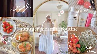 summer morning routine & final university exam ️