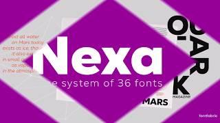 Nexa font video