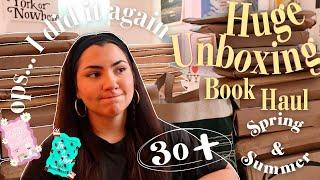 HUGE (30+ books) UNBOXING BOOK HAUL | Spring & Summer Books