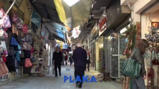 Streets of Plaka and bus to airport (Αθήνα/Athens)