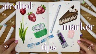 illustrating with alcohol markers  tips with Ohuhu markers