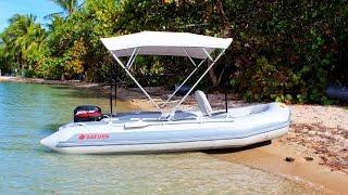 SD410 Saturn Inflatable Boat with 15HP Outboard Motor. What Inflatable Boat to Buy? Saturn boat.