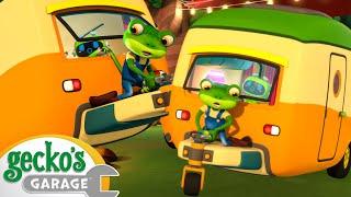 The Big Caravan FIx | Gecko's Animal Pals | Animal & Vehicle Cartoons | Cartoons for Kids