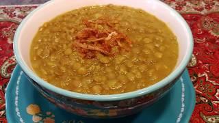 طرز تهیه عدسی،صبحانه ای خوشمزه ودلچسب با آشپزخانه فریبا    How to make adasi