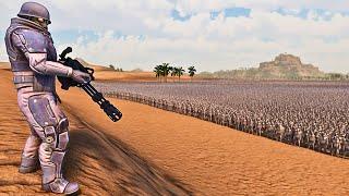 MULTI BARREL MACHINE GUN Vs 1,000,000 ZOMBIES ! | Ultimate Epic Battle Simulator 2