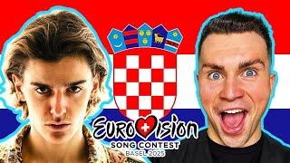 LET’S REACT TO CROATIA’S ENTRY FOR EUROVISION 2025 | MARKO BOŠNJAK - POISON CAKE