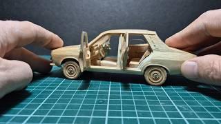 Wood Carving Unique RENAULT 12 TS