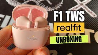 Realfit F1 TWS wireless Earbuds UNBOXING