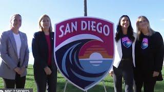 “It's Incredible To Be a Part of This Club”, Alex Morgan Helps Wave Unveil Team Crest | NBCSanDiego