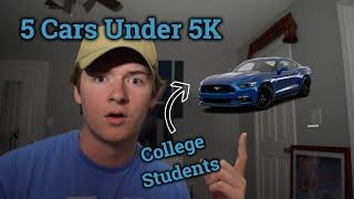 5 Reliable Cars Under 5K [For College Students]